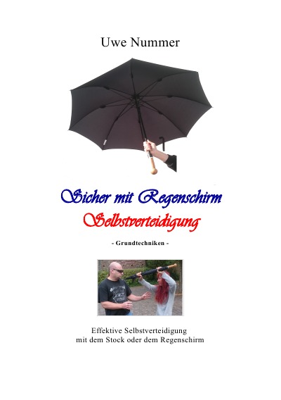 'Sicher mit Regenschirm Selbstverteidigung'-Cover
