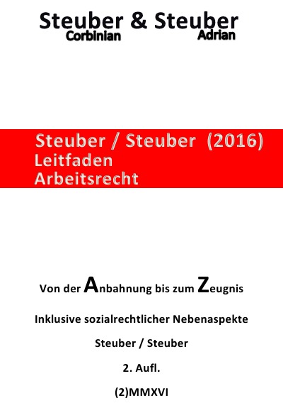 'Cover von Steuber/Steuber Leitfaden Arbeitsrecht (2)MMXVI'-Cover