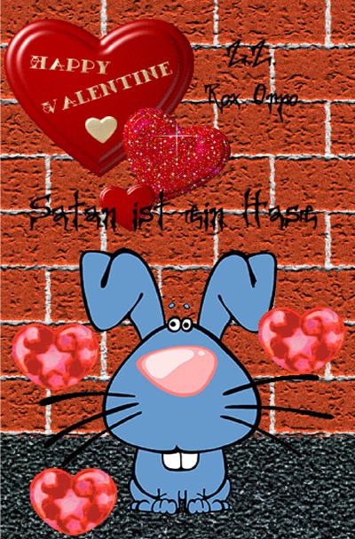'Satan ist ein Hase Happy Valentine'-Cover