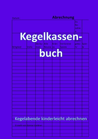 'Kegelkassenbuch'-Cover
