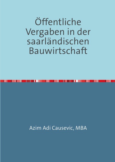 'Öffentliche Vergaben in der saarländischen Bauwirtschaft'-Cover