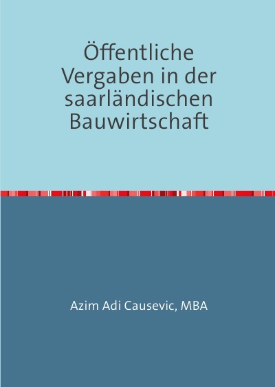 'Cover von Öffentliche Vergaben in der saarländischen Bauwirtschaft'-Cover