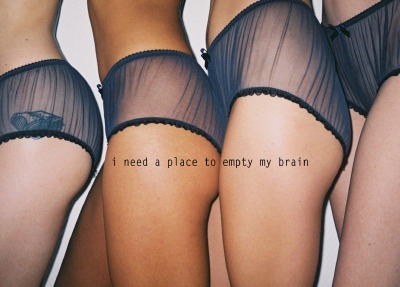 'i need a place to empty my brain'-Cover