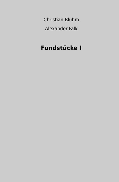 'Fundstücke I'-Cover