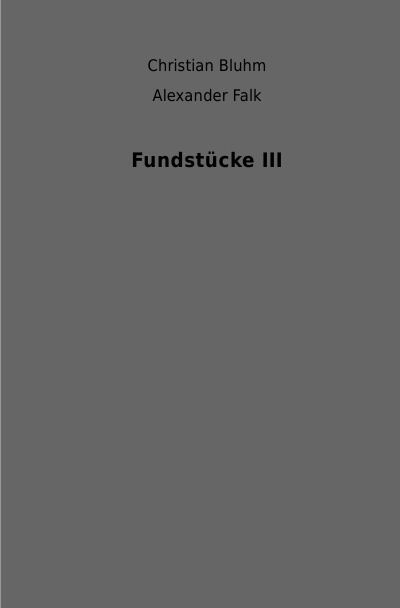 'Cover von Fundstücke III'-Cover