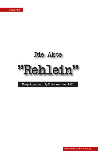 'Cover von Die Akte »Rehlein«'-Cover