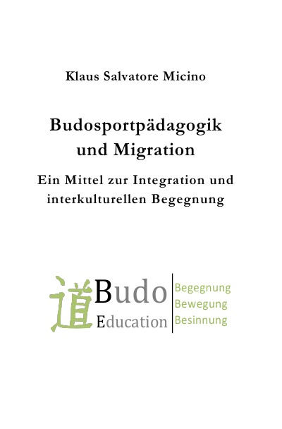 'Cover von Budosportpädagogik und Migration'-Cover