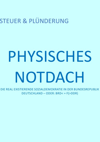 'Cover von PHYSISCHES NOTDACH – STEUER & PLÜNDERUNG (VIII v XII)'-Cover