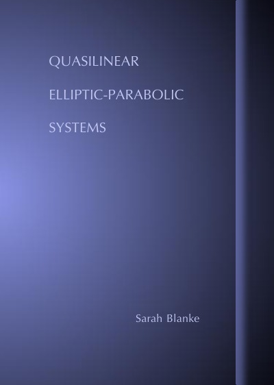 'Quasilinear Elliptic-Parabolic Systems'-Cover