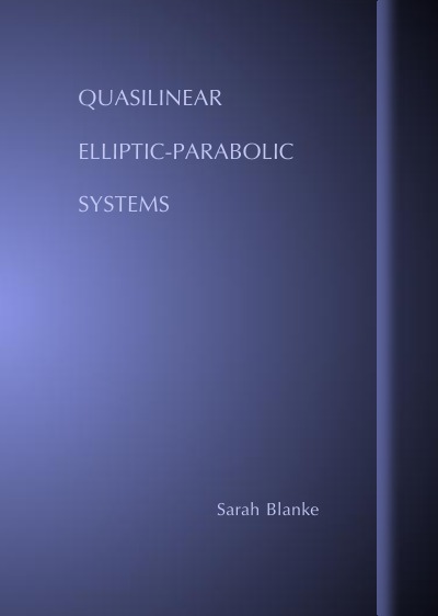 'Cover von Quasilinear Elliptic-Parabolic Systems'-Cover