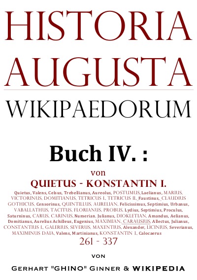 'Historia Augusta Wikipaedorum Buch IV.'-Cover