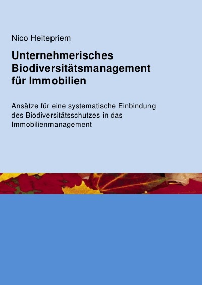 'Cover von Biodiversitätsmanagement für Immobilien'-Cover