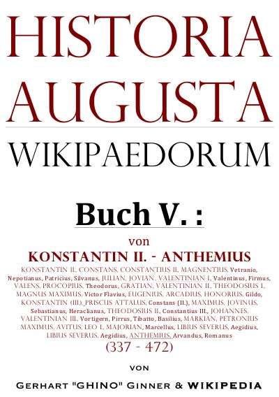 'Historia Augusta Wikipaedorum Buch V.'-Cover
