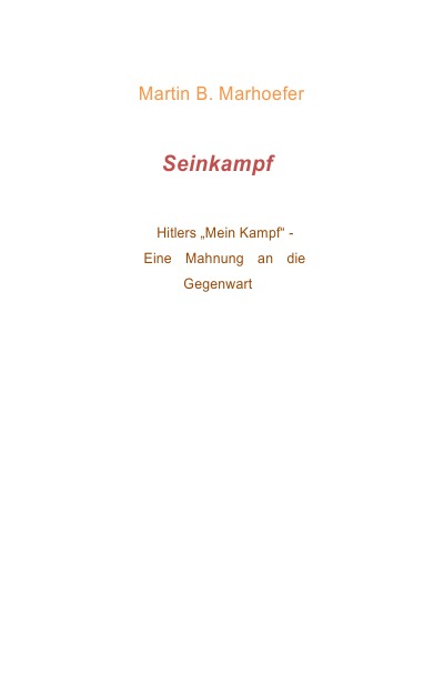 'Seinkampf'-Cover