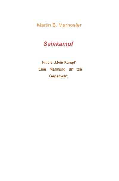 'Seinkampf'-Cover