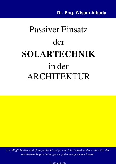 'Cover von Passiver Einsatz der Solartechnik in der Architektur'-Cover