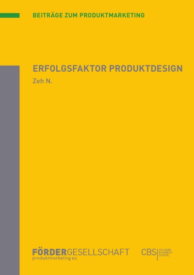 'Cover von Erfolgsfaktor Produktdesign'-Cover