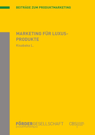 'Cover von Marketing für Luxusprodukte'-Cover