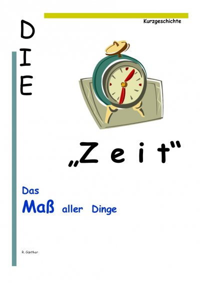 'Die Zeit, das Maß aller Dinge'-Cover