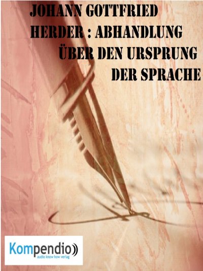 'Cover von Abhandlung über den Ursprung der Sprache'-Cover