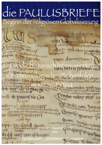 'Cover von die PAULUSBRIEFE Beginn der religiösen Globalisierung'-Cover