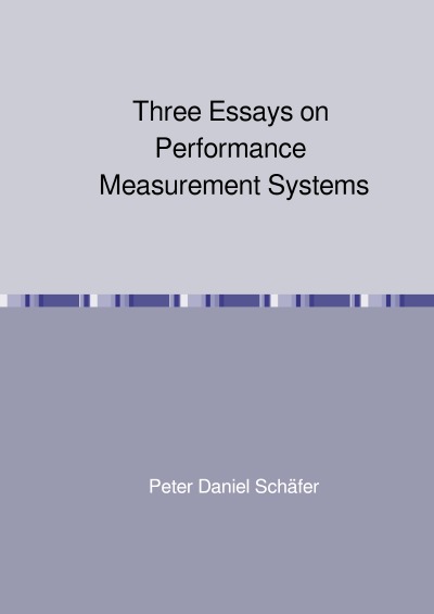 'Three Essays on Performance Measurement Systems'-Cover