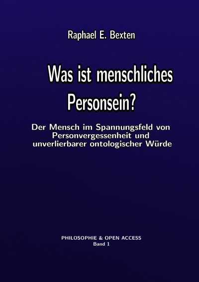 'Cover von Was ist menschliches Personsein?'-Cover