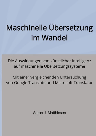 'Maschinelle Übersetzung im Wandel'-Cover