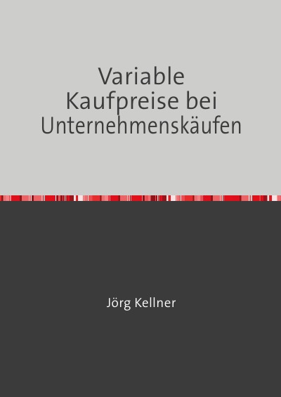 'Variable Kaufpreise bei Unternehmenskäufen'-Cover