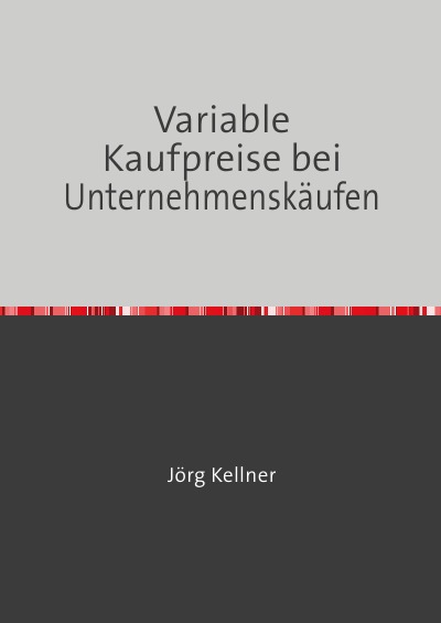 'Cover von Variable Kaufpreise bei Unternehmenskäufen'-Cover