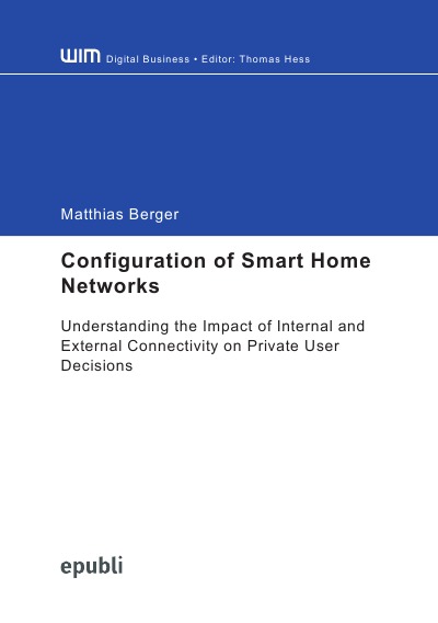 'Configuration of Smart Home Networks'-Cover