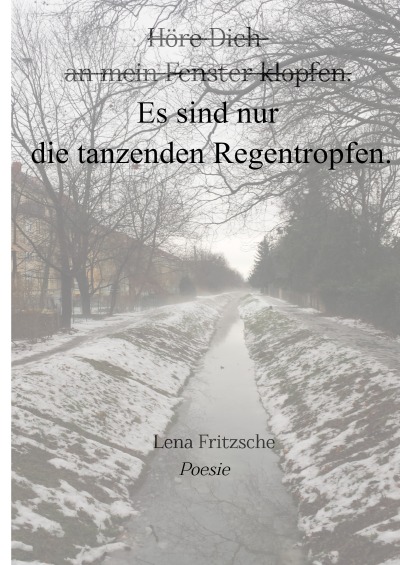 'Cover von Höre Dich an mein Fenster klopfen. Es sind nur die tanzenden Regentropfen.'-Cover