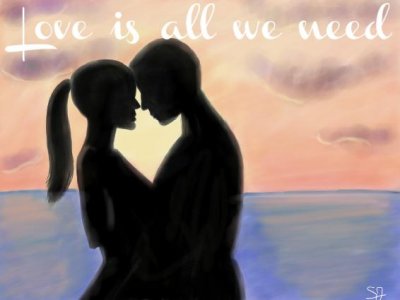 'Cover von Love is all we need ! Liebesgedichte und Briefe .'-Cover