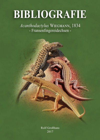 'Bibliografie Acanthodactylus WIEGMANN, 1834 – Fransenfingereidechsen'-Cover