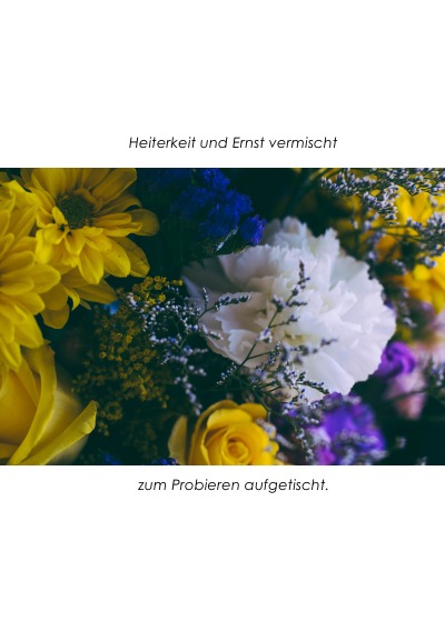 'Heiterkeit und Ernst vermischt, zum Probieren aufgetischt.'-Cover