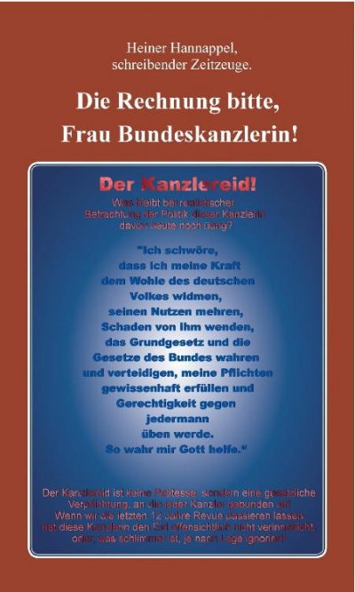 'Cover von Die Rechnung bitte, Frau Bundeskanzlerin!'-Cover