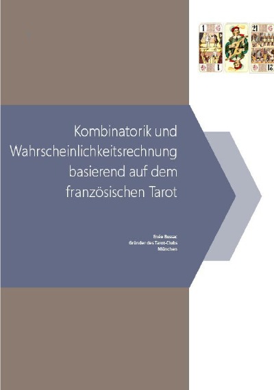 'Cover von Kombinatorik und Wahrscheinlichkeitsrechnung basierend auf dem französischen Tarot'-Cover