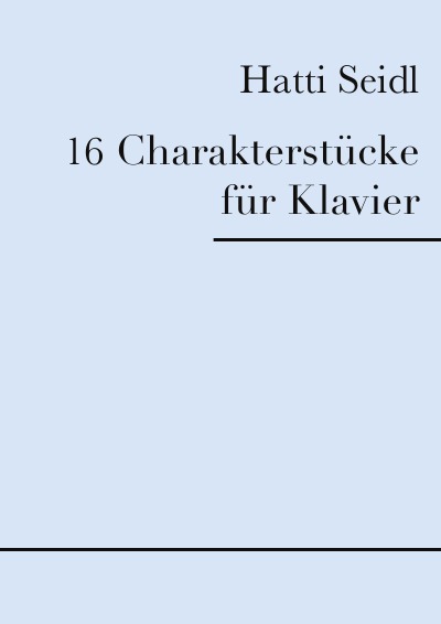 '16 Charakterstücke für Klavier'-Cover