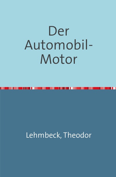 'Der Automobil-Motor'-Cover