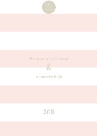 Eliluplanners Jahresplaner 2018 "high standards" - Chiara Elisa