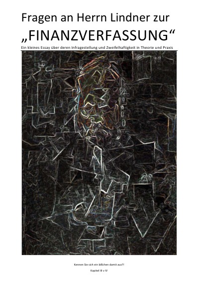 'Cover von Fragen an Herrn Lindner zur „FINANZVERFASSUNG“ – „PORTRAIT OF AMBROISE VOLLARD“ (Kapitel III v IV)'-Cover