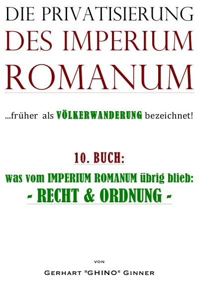 'Cover von die Privatisierung des Imperium Romanum X.'-Cover