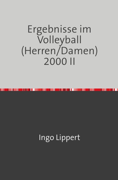 'Cover von Ergebnisse im Volleyball (Herren/Damen) 2000'-Cover