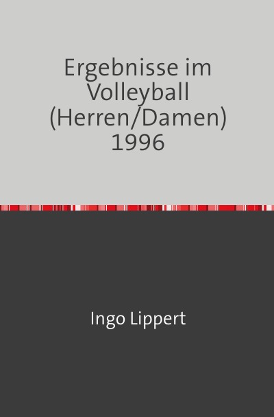 'Ergebnisse im Volleyball (Herren/Damen) 1996'-Cover