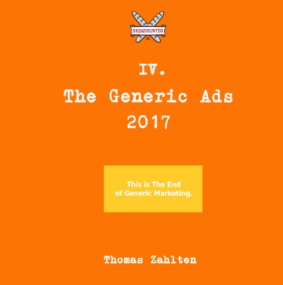 'The Generic BREADHUNTER Ads 2017'-Cover
