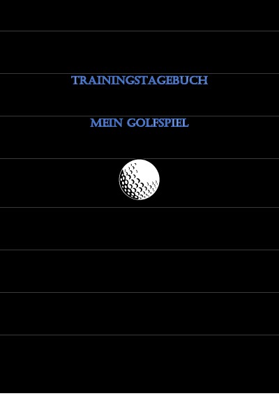 'Cover von Trainingstagebuch für Golfspieler'-Cover