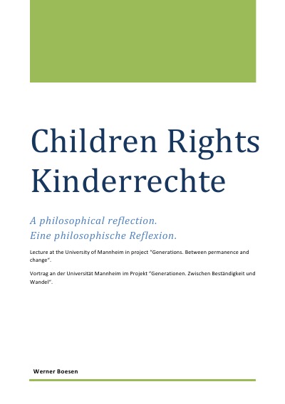 'Children Rights – Kinderrechte'-Cover