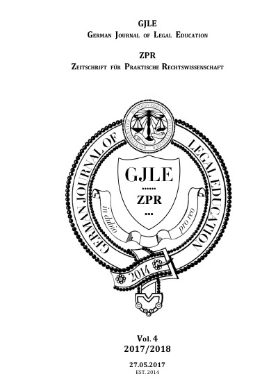 'Cover von German Journal of Legal Education – 2017 / 2018 – Vol. 4'-Cover