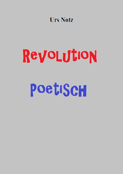 'Revolution Poetisch'-Cover