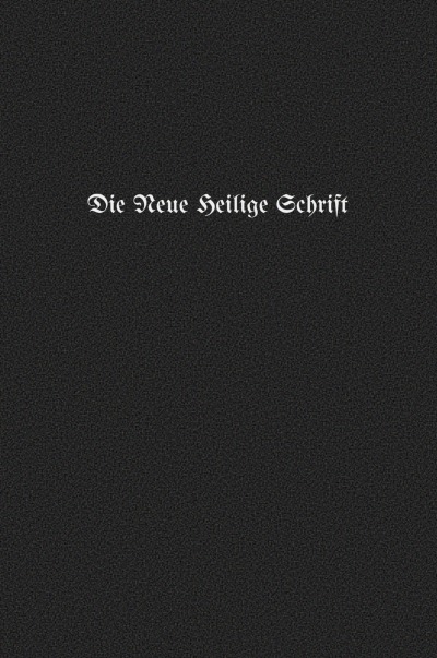 'Cover von Die neue Heilige Schrift'-Cover